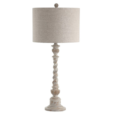Regent 33" Rustic Resin LED Table Lamp - JONATHAN Y